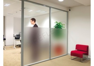 Statische blinderingsfolie frosted, zonder lijm!